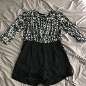 Forever 21 Black & White Romper